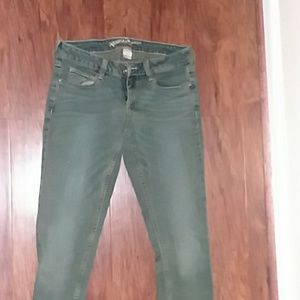 Olive color skinny jeans